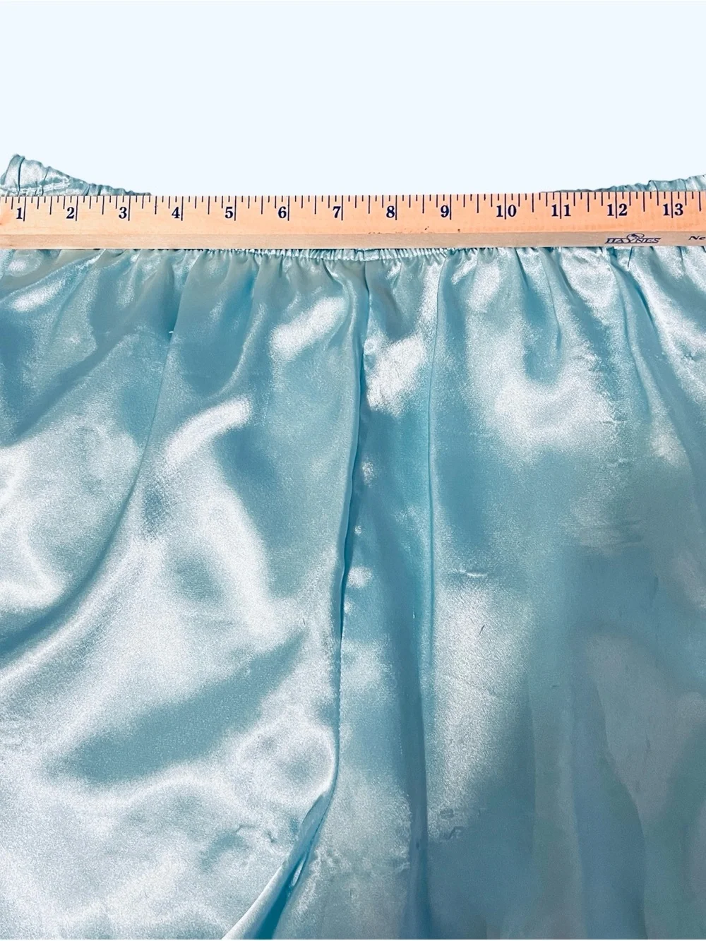 Vintage 90s Delicates Pajama Set Light Blue Shorts and Top